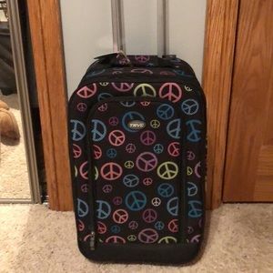 Medium suitcase with carry on bag